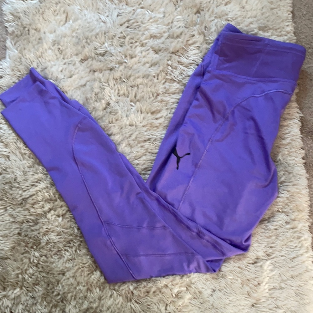 Puma brand size small purple workout leggings